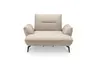 Sessel PAYTON - Loveseat inkl. Rückenneigung, Stoff, Creme