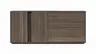 Sideboard Saratoga - mit Klapptüren, Buche massiv, silbergrau geölt