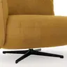 Loungesessel Lovere - Leder, Curry, Armlehne links