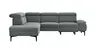 Ecksofa Felipa - Ecke links mit 2,5-Sitzer inkl. Armlehne verstellbar und Rückenlehne/Sitztiefe verstellbar (motorisch), Stoff, Grau