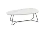 Couchtische Pizzaro - LBH ca. 110x60x38cm, Keramik, Creme