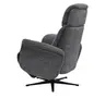 TV-Sessel MARLON - drehbar, Relaxfunktion, Kopfteilverstellung, Stoff, Graublau