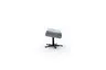 Hocker Terni - Sternfuss, Leder, Hellblau
