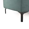 Ecksofa Anna - 2,5-Sitzer mit Longchair rechts, Relaxfunktion/Sitzvorzug motorisch, Stoff, Aqua