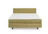 Boxspringbett - Liegefläche ca. 180x200 cm, Stoff, Curry
