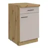 Unterschrank- B ca. 50 cm, Eiche Dekor, Kaschmir, Matt