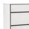 Kommode Loretto - BHT ca. 60x115x53 cm, Lack matt, Weiß