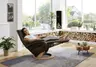 Sessel - Relaxfunktion, Leder, Braun
