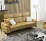 Sofa - 3-Sitzer, Leder, Senfgelb