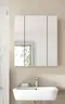 Spiegelschrank - B ca. 60 cm, Nox Eiche Nachbildung