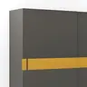 Schiebetürenschrank Loretto - B ca. 280 cm, Lack matt, Anthrazit