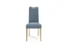 Stuhl  SITTING TOGETHER_S- Stoff, Blau, Eiche Natur