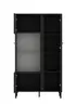 Vitrine - B ca. 87 cm, Schwarz