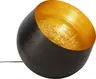 Bodenleuchte- DH ca. 50x50 cm, Stahl vernickelt, Schwarz, Gold
