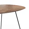 Ecktisch Fano - LBH ca. 59x50x50 cm, HPL Bronzefarben