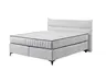 Boxspringbett - Liegefläche ca. 180x200 cm, Stoff, Hellgrau