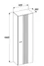 Garderobenschrank - B ca. 60 cm, Kaschmir, Evoke Eiche Nachbildung