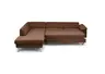 Ecksofa COOL - Ecke links mit 2,5-Sitzer, Querschläfer, Stoff, Rost
