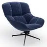 Sessel Unn - Stoff, Indigo