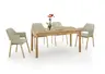 Esstisch- LB ca. 160-200x80 cm, Ausziehbar, Eiche, Massiv, Geölt