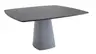 Esstisch Cono - LB ca. 140x140 cm, Eiche massiv, Schwarz