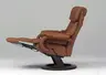Sessel - Relaxfunktion, Leder, Braun