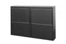 Schuhschrank - B ca. 50 cm, Schwarz