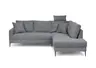 Ecksofa - 3-Sitzer, Ecke rechts, Stoff, Grau