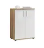 Kommode - B ca. 60 cm, Eiche Evoke Nachbildung, Weiß