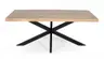 Esstisch - LB ca. 200x100 cm, Mango massiv, Schwarz
