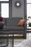 Sofa Arima - 2-Sitzer, Leder, Anthrazit