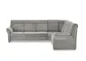 Ecksofa - 3-Sitzer mit Ecke rechts, Stoff, Grau