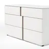 Kommode Loretto - BHT ca. 127x70x51 cm, Lack matt, Weiß