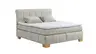 Boxspringbett - Liegefläche ca. 180x200 cm, Stoff, Hellgrau
