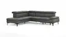 Ecksofa Felipa - Ecke links mit 2,5-Sitzer inkl. Armlehne verstellbar und Rückenlehne/Sitztiefe verstellbar (motorisch), Leder, Grau
