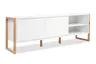 TV-Board - B ca. 160 cm, Weiß, Artisan Eiche Nachbildung