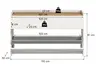 Garderobe - Weiß, Artisan Eiche Nachbildung