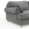 Sofa Mapleton - 3-Sitzer, Stoff, Anthrazit