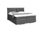 Boxspringbett SANDRIN L - Liegefläche ca. 180x200 cm, Stoff, Anthrazit