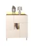 Highboard - Kaschmir, Absetzung Eiche Bianco