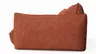 Trapezsofa Fluffy - 2-Sitzer mit Trapezelement und Abschlussteil inkl. Rückenlehne verstellbar, Stoff, Kupfer