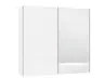 Schwebetürenschrank JOIN IT- B ca. 252 cm., Weiß, Glas, Weis, Spiegel