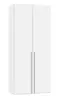 Drehtürenschrank JOIN IT- B ca. 101 cm,  Weiß, Glas, Weiß