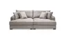 Megasofa - 2,5-Sitzer, Stoff, Taupe