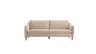 Sofa Burnley - 3-Sitzer, Stoff, Graubeige