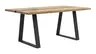 Esstisch Kima - LB ca. 180x100 cm, Wildeiche massiv mit Epoxid-Harz