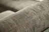 Ecksofa Oviedo - Longchair links mit 1,5-Sitzer, Stoff, Braungrün