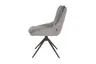 Stuhl MANDY - drehbar, Stoff, Graubeige