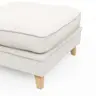 Hocker Mapleton - Stoff, Creme