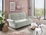 Faltsofa Easy - 2-Sitzer, ca. 140 cm inkl. Schlaffunktion/Topper/Armteil verstellbar, Stoff, Grau